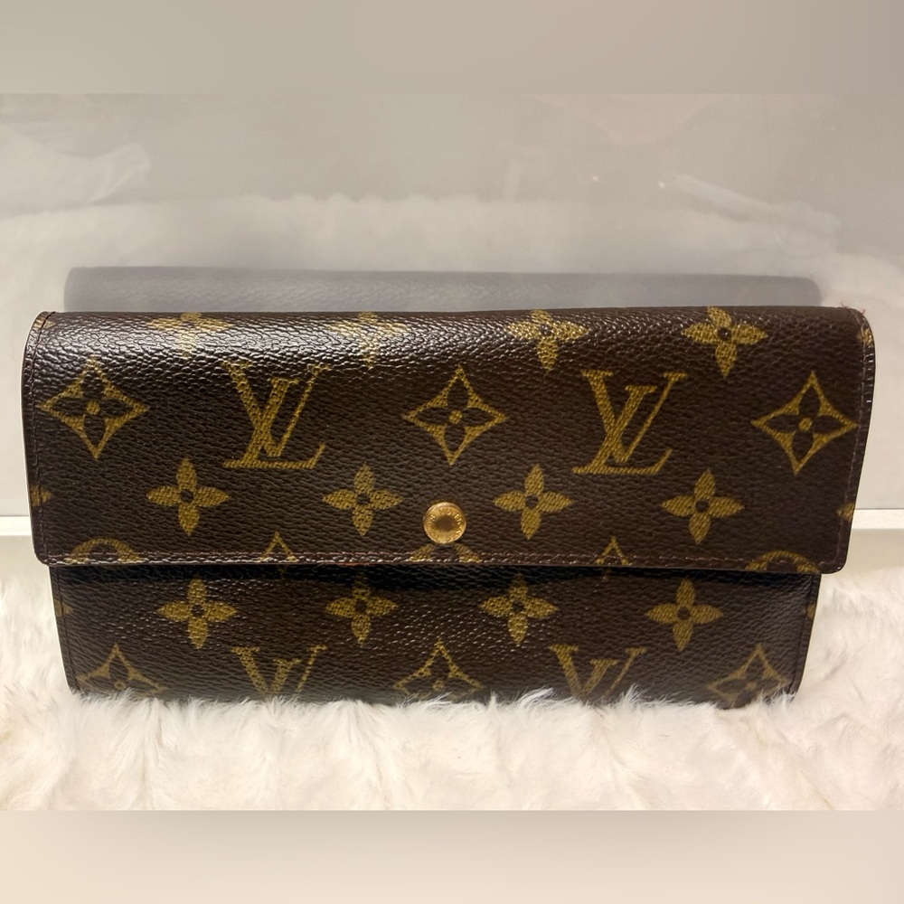 LOUIS VUITTON-CT0093 Snap Full Wallet Monogram Canvas